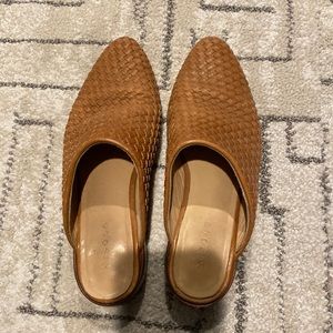 Nisolo woven mules, size 6.5